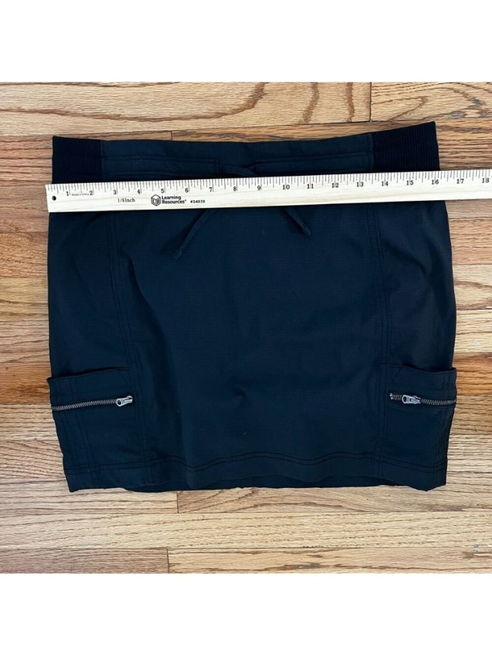 Vtg Athleta Trekkie Skort Black Sz 10 Cargo Zip Pockets Gorpcore Athleisure Golf - Picture 9 of 10